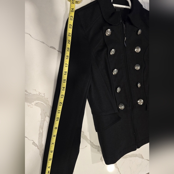 INC International Concepts Black Military-style Jacket - Picture 6 of 6